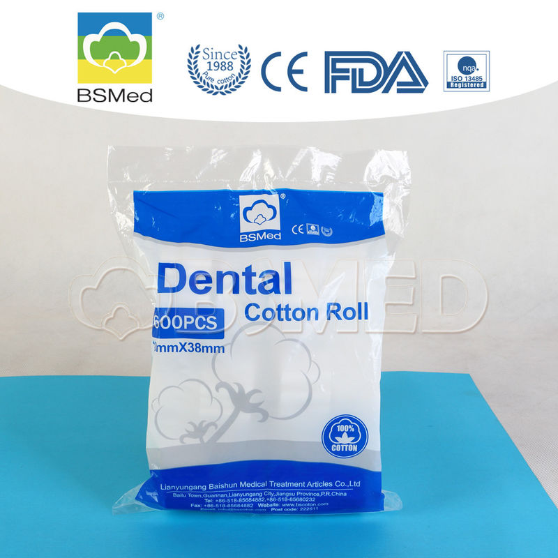 Sterile Small Size Dental Cotton Rolls White Color For Medical