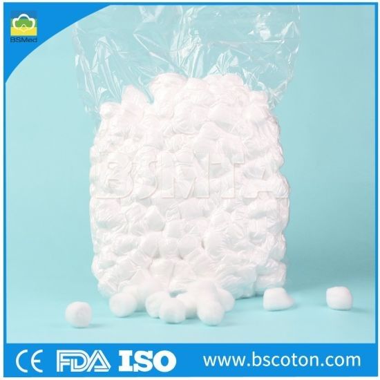 Medical Disposable Raw Cotton Wool Ball Swab High Absorbency White Color