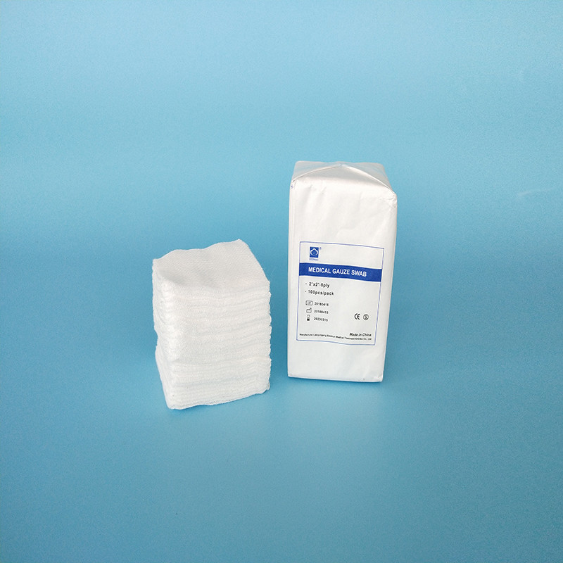 Medical Gauze Wrap Wound Dressing 8Ply Cotton Absorbent Gauze Swabs 10 X 10