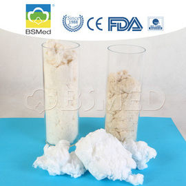 Soft Absorbent Cotton Raw Material , Brownish White Surgical Cotton Wool