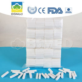 White Color Surgical Dental Cotton Rolls Sterile 8mm / 10mm High Absorbency