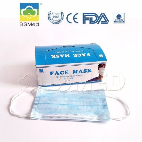 First Aid Kit Non Woven Cotton Medical Face Mask 3 / 4 Layers For Adult