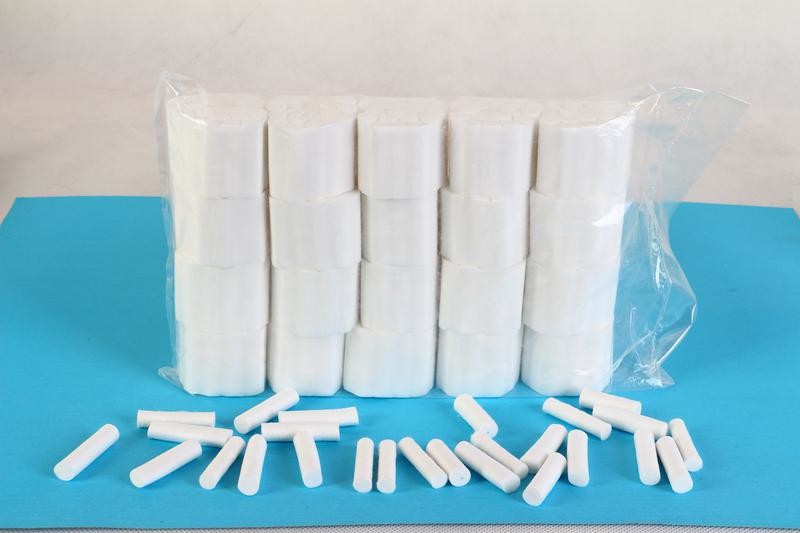 Disposable Medical Dental Braided Cotton Rolls Holder Dental Cotton Roll for Teeth