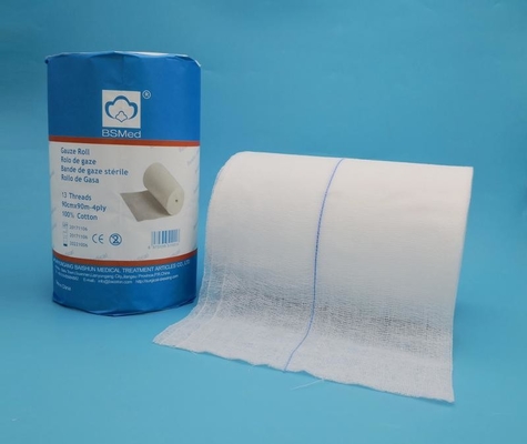 Surgical Cotton Adsorbent 100 yards Bleached Gauze Raw Material Jumbo Roll