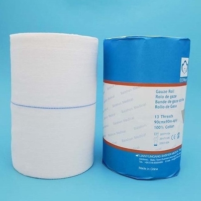 100% Pure Cotton High Absorbency And Softness Absorbent Cotton Gauze Roll For Hospital Use