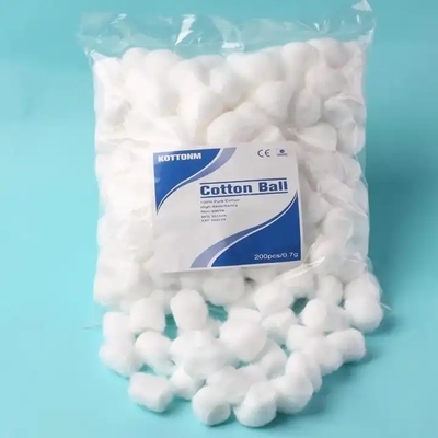 Disposable Medical 100% Absorbent Cotton Sterilized Cotton Ball with OEM Design Cosmetic Color Cotton Ball