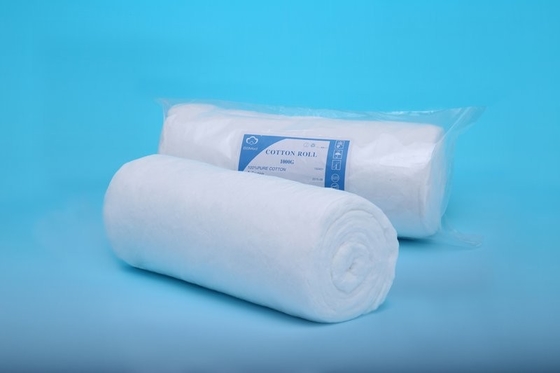 CE Medical Plain Cotton Roll White Absorbent Cotton Wool Rolls Surgical Sterile