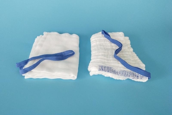 Surgical Medical Sterile Gauze Lap Sponges With Blue Cotton Loop