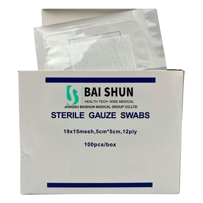 Medical Absorbent Gauze Sponge Sterile Cotton Gauze Swabs 10 X 10 With Xray