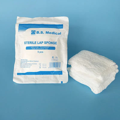 Sterile X-ray Detectable Laparotomy Sponge - Pre-washed High Absorbency Abdominal Gauze Pad for Operating Room