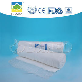 Surgical Odorless Absorbent Cotton Gauze , White Color Cotton Bandage Roll