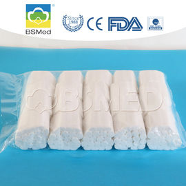 Non Irritating Surgical Dental Gauze Rolls White Color For Wound Dressing