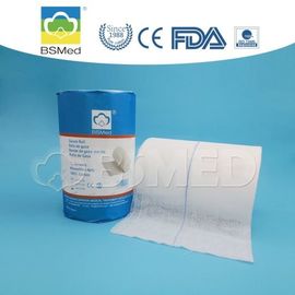 Surgical Absorbent Cotton Wool Gauze , Sterile Gauze Dressing 50m / 90m Length