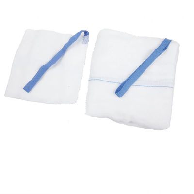Folded Edges White Lap Sponge Abdominal Pad Gauze For Hospital