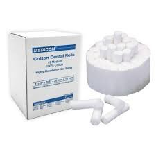 Disposable Medical Absorbent Dental Cotton Rolls High Absorbency And Firmly Attached