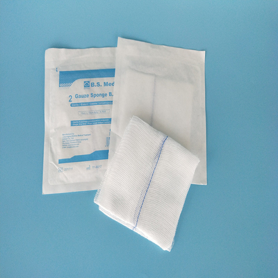 Absorbent Medical Gauze Swabs White Color With X - Ray Detectable Thread