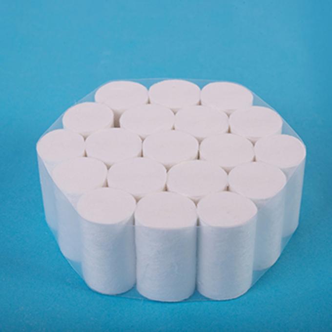 White Color Surgical Dental Cotton Rolls Sterile 8mm / 10mm High Absorbency