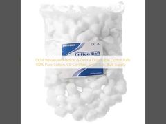 OEM Wholesale Medical & Dental Disposable Cotton Balls  100% Pure Cotton, CE-Certified, Small Size, Bulk Supply